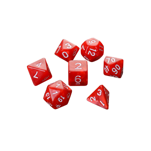 Multi - color multi - faceted multi - specification set of 7 dice