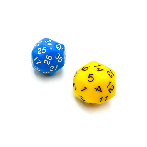 Thirty side number dice