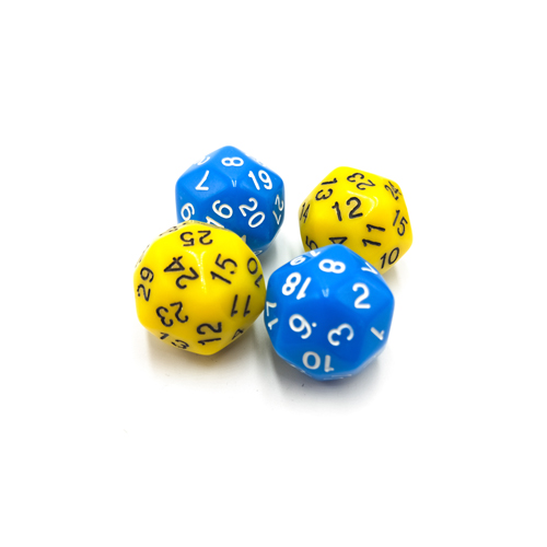 Thirty-faced digital dice acrylic dice