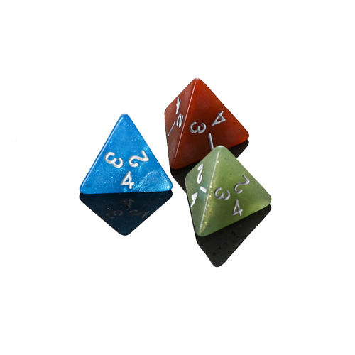 Four-sided digital acrylic dice