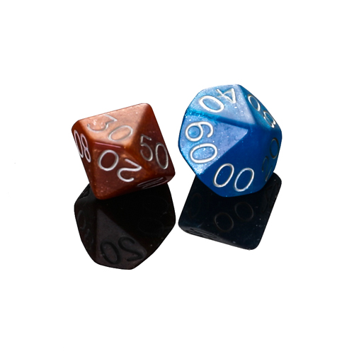 Foreign trade acrylic ten-faced dice