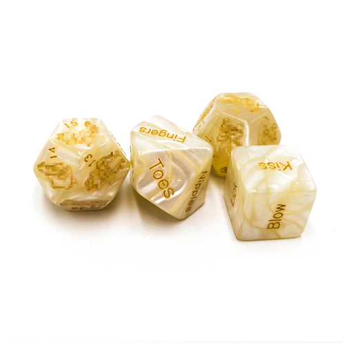 Factory direct fun dice plastic dice irregular multi-faceted dice