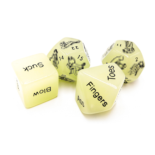 Manufacturer custom entertainment special luminous Erotic dice