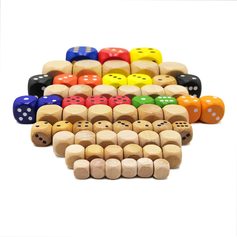 Professional production of wood dice