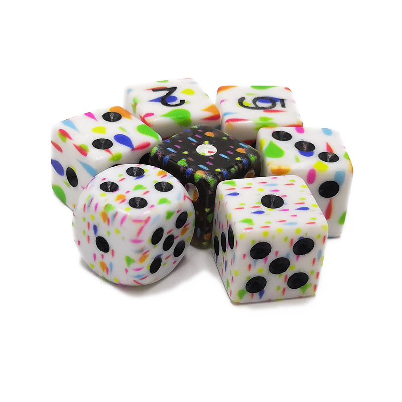 Engraving printing game dice